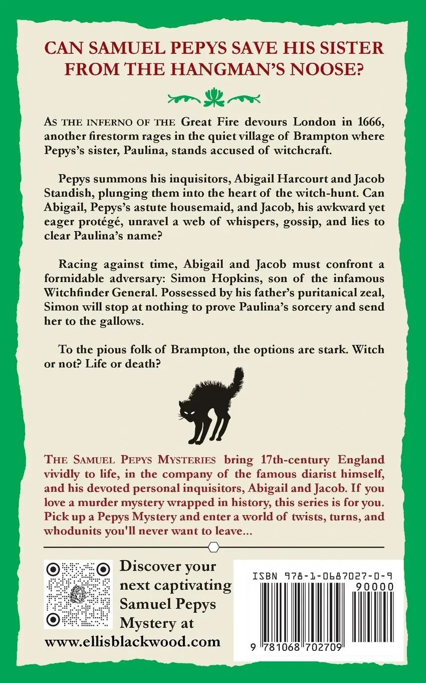 Rückseite: 9781068702709 | The Brampton Witch Murders | The Samuel Pepys Mysteries Book 1 | Buch