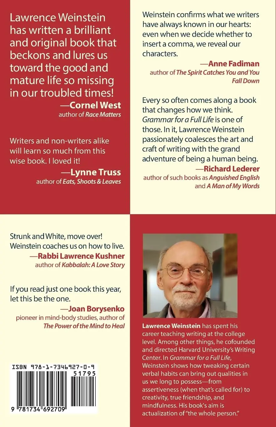 Rückseite: 9781734692709 | Grammar for a Full Life | Lawrence Weinstein | Taschenbuch | Englisch