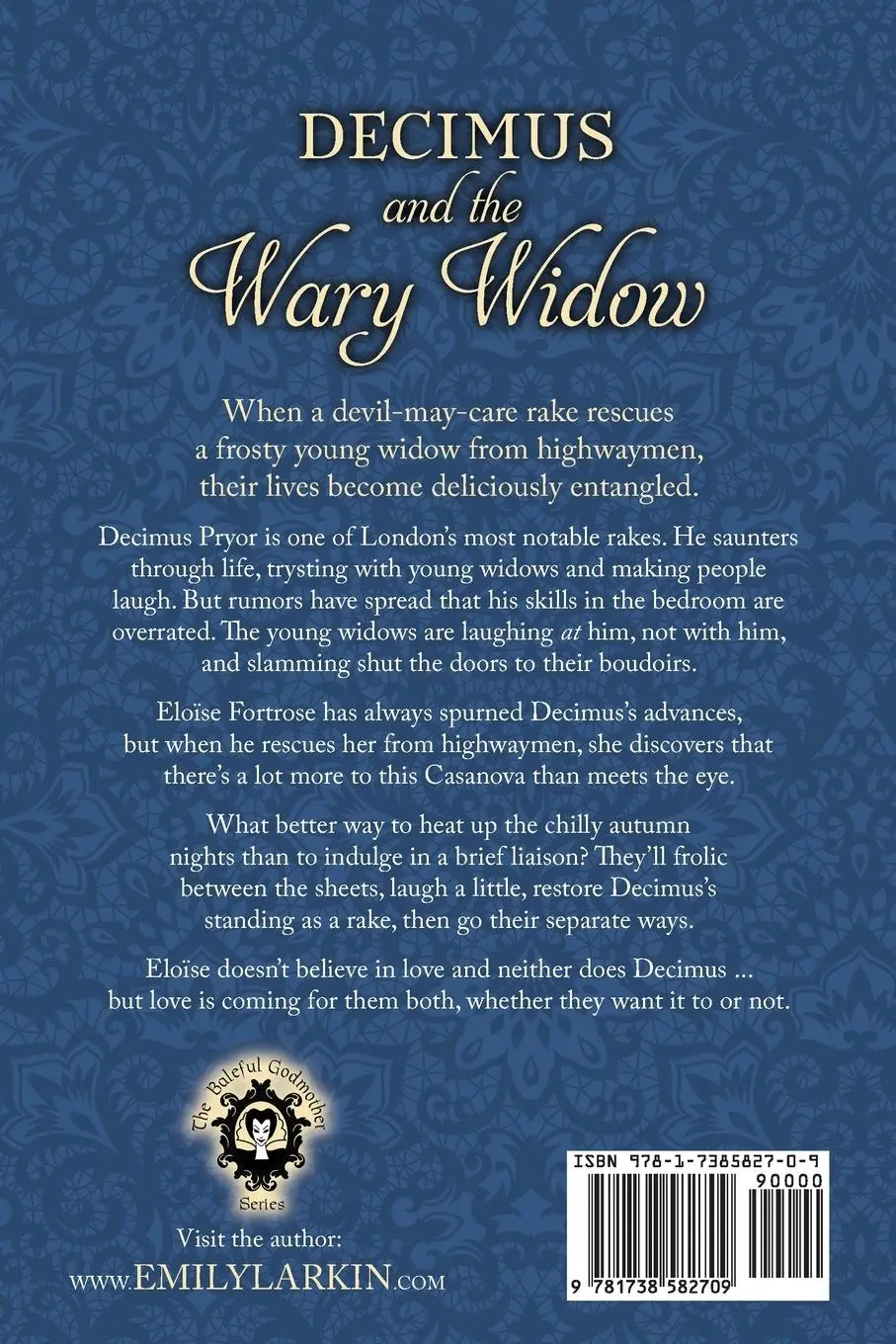 Rückseite: 9781738582709 | Decimus and the Wary Widow | A Baleful Godmother Novel | Emily Larkin