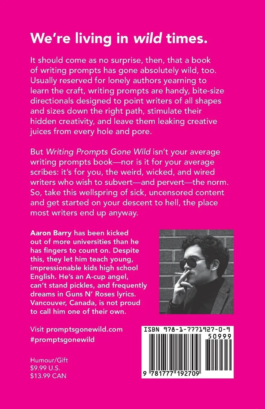Rückseite: 9781777192709 | Writing Prompts Gone Wild | Aaron Barry | Taschenbuch | Englisch