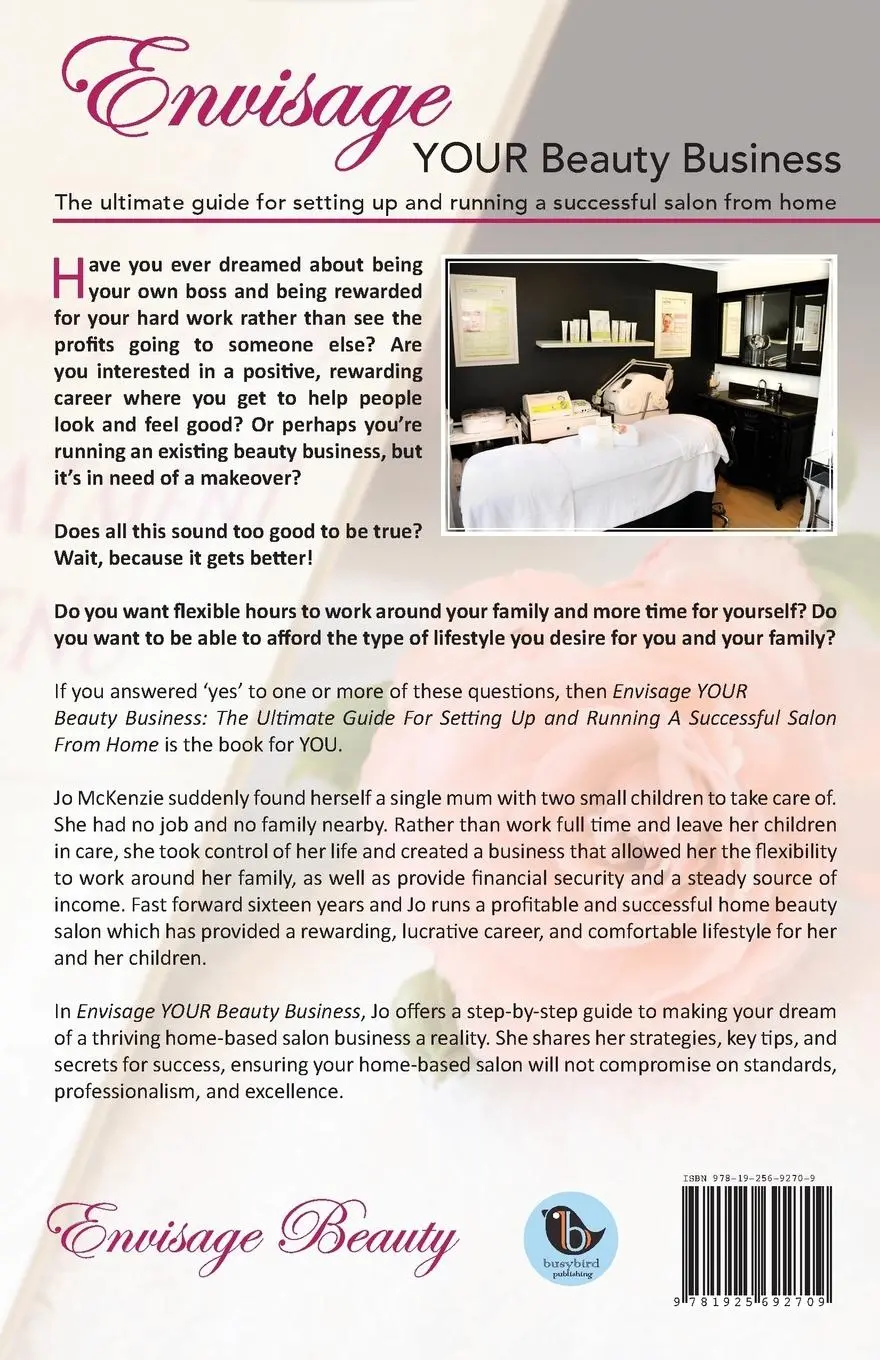 Rückseite: 9781925692709 | Envisage YOUR Beauty Business | Jo McKenzie | Taschenbuch | Englisch