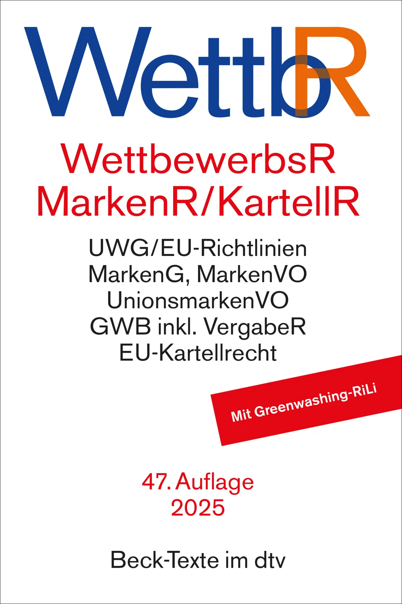 Cover: 9783423532709 | Wettbewerbsrecht, Markenrecht und Kartellrecht | Taschenbuch | XXXVIII