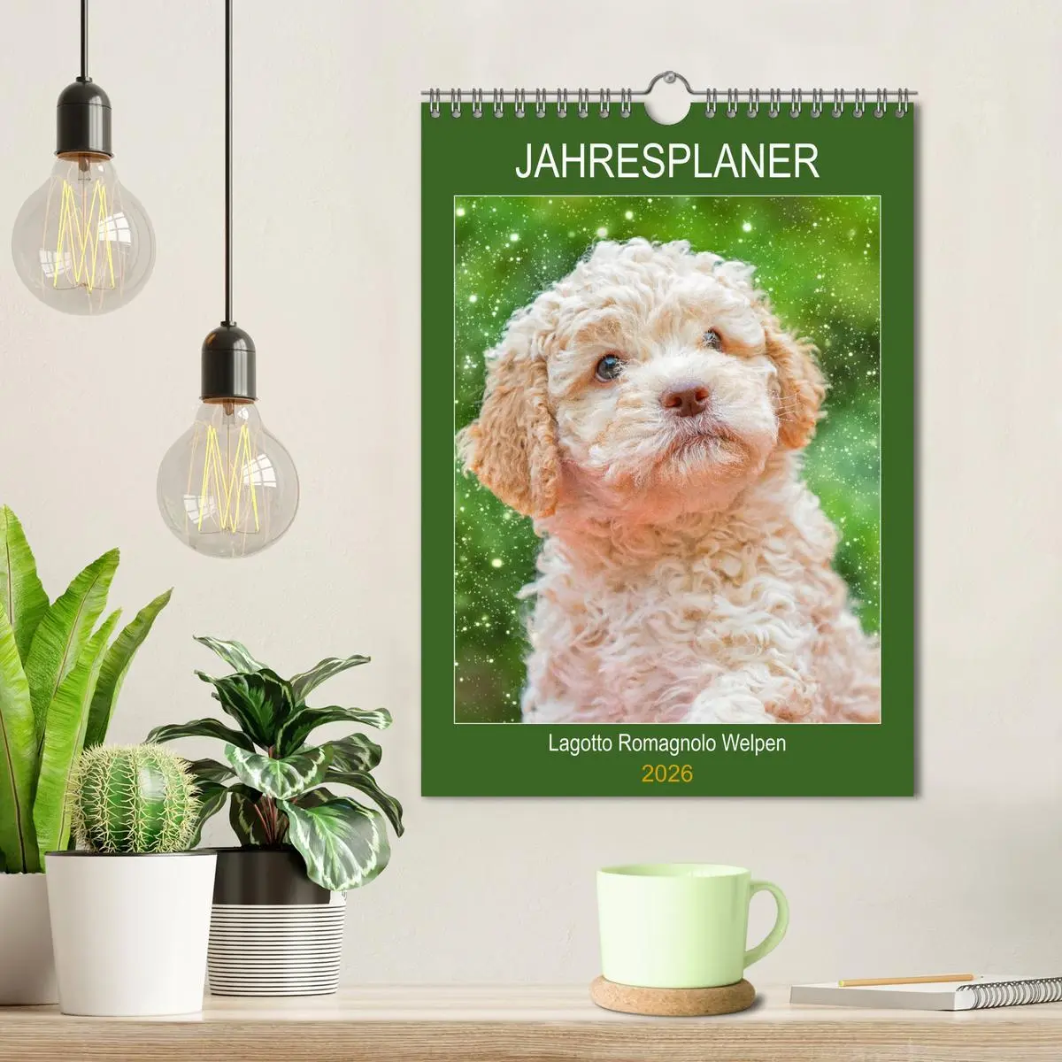 Bild: 9783516382709 | Jahresplaner Lagotto Romagnolo Welpen (Wandkalender 2026 DIN A4...