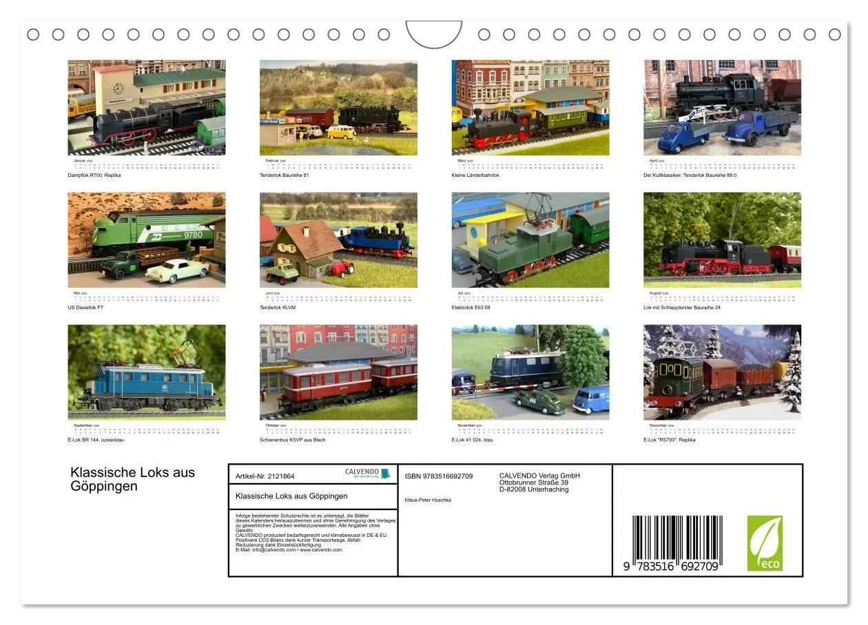 Bild: 9783516692709 | Klassische Loks aus Göppingen (Wandkalender 2026 DIN A4 quer),...