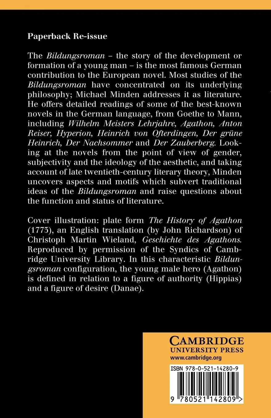 Rückseite: 9780521142809 | The German Bildungsroman | Incest and Inheritance | Michael Minden