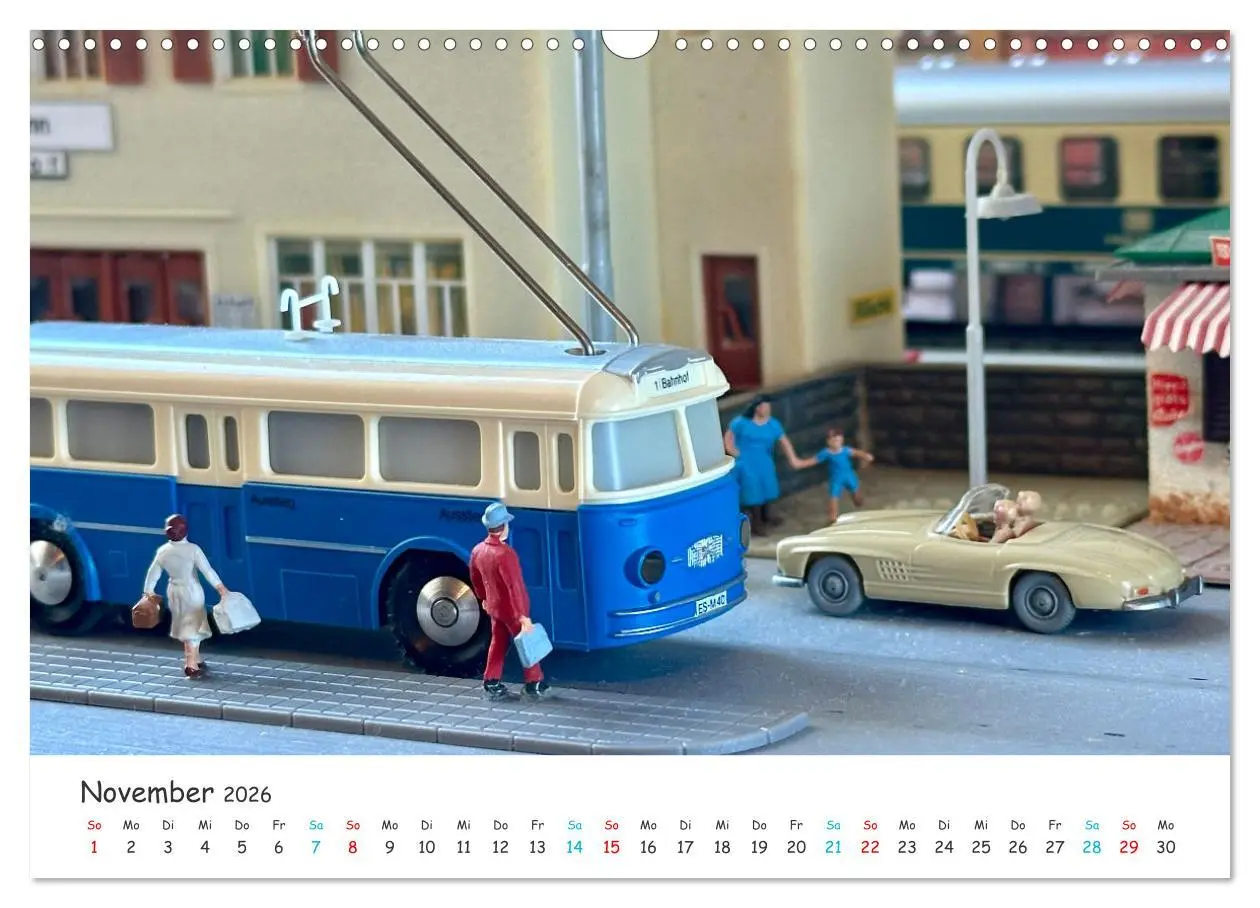 Bild: 9783457352809 | Autos auf der Modellbahn (Wandkalender 2026 DIN A3 quer), CALVENDO...