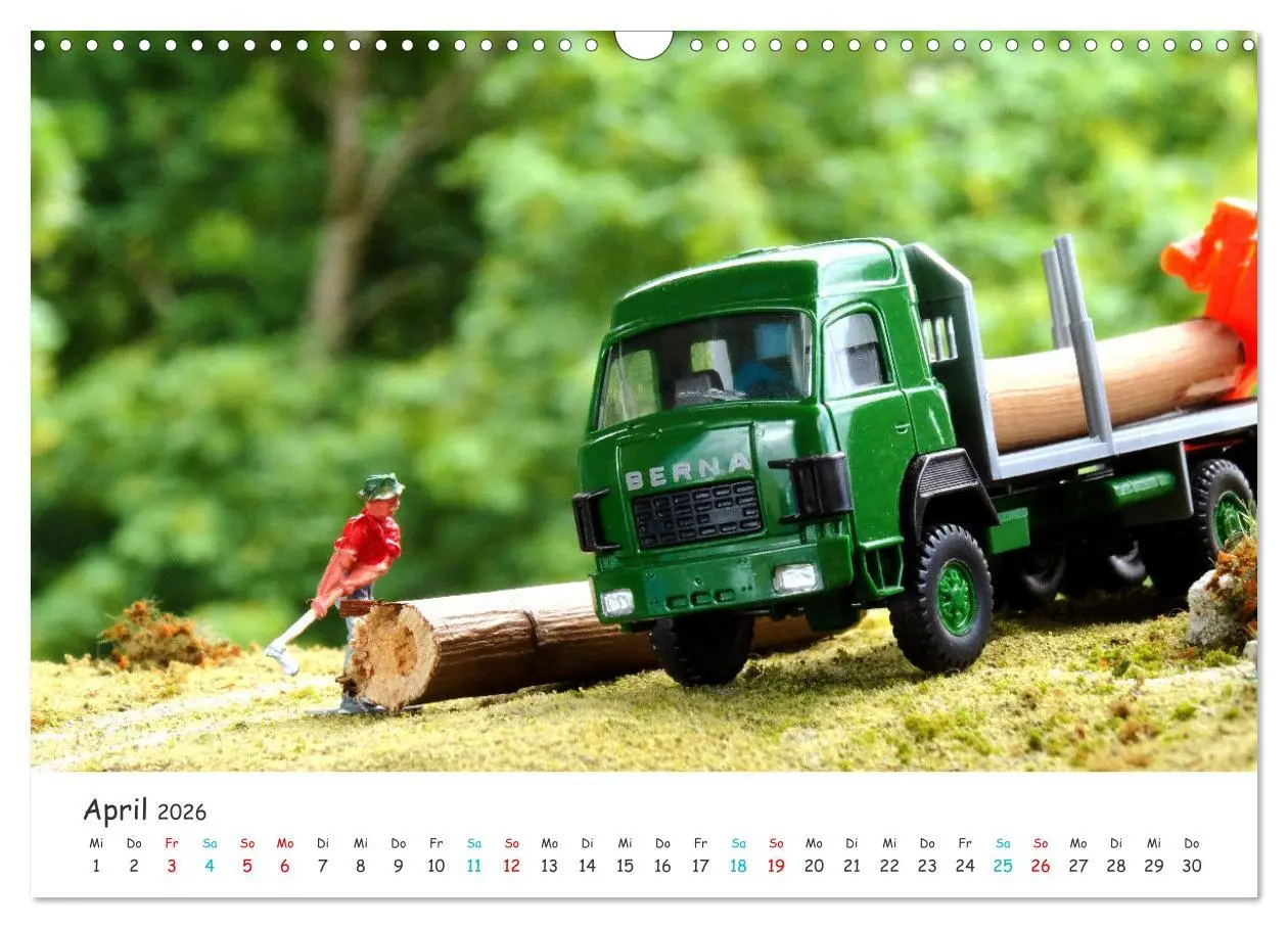 Bild: 9783457352809 | Autos auf der Modellbahn (Wandkalender 2026 DIN A3 quer), CALVENDO...