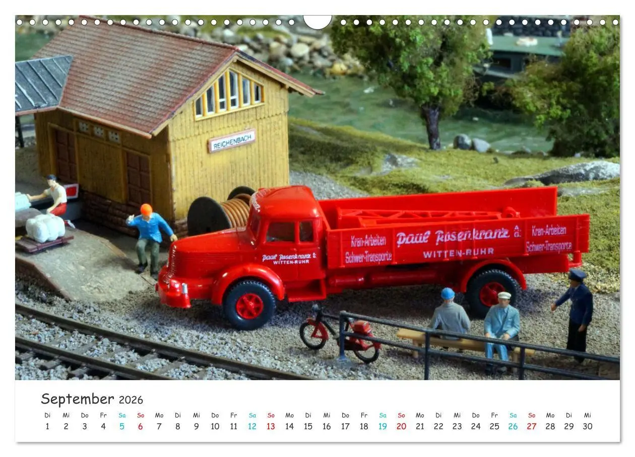 Bild: 9783457352809 | Autos auf der Modellbahn (Wandkalender 2026 DIN A3 quer), CALVENDO...