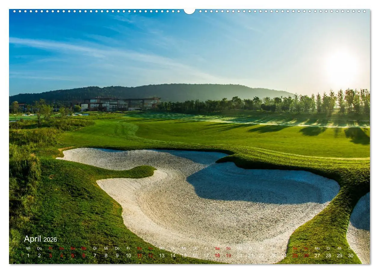 Bild: 9783457732809 | Passion Golf (hochwertiger Premium Wandkalender 2026 DIN A2 quer),...