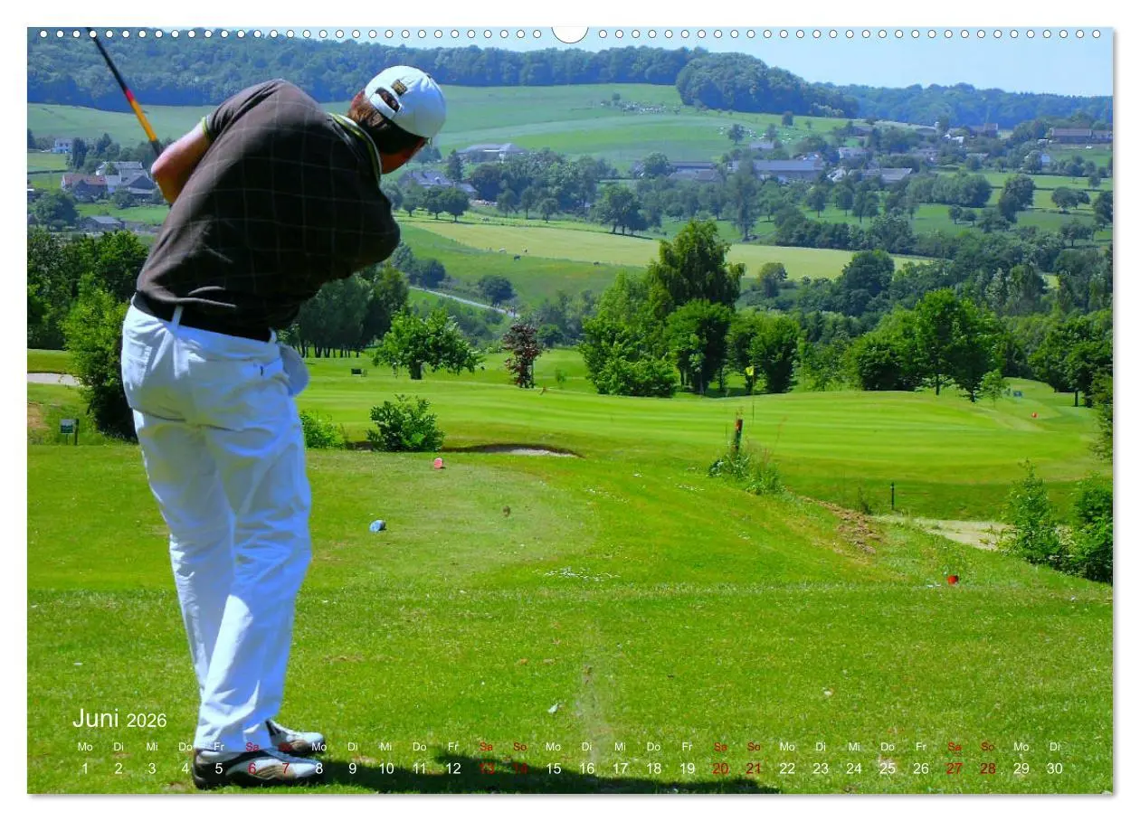 Bild: 9783457732809 | Passion Golf (hochwertiger Premium Wandkalender 2026 DIN A2 quer),...