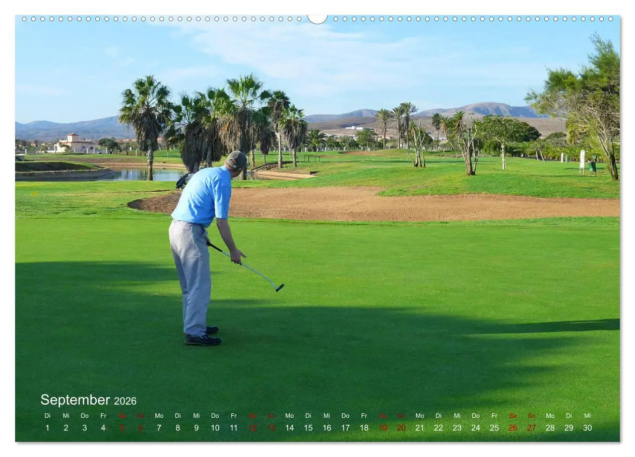 Bild: 9783457732809 | Passion Golf (hochwertiger Premium Wandkalender 2026 DIN A2 quer),...