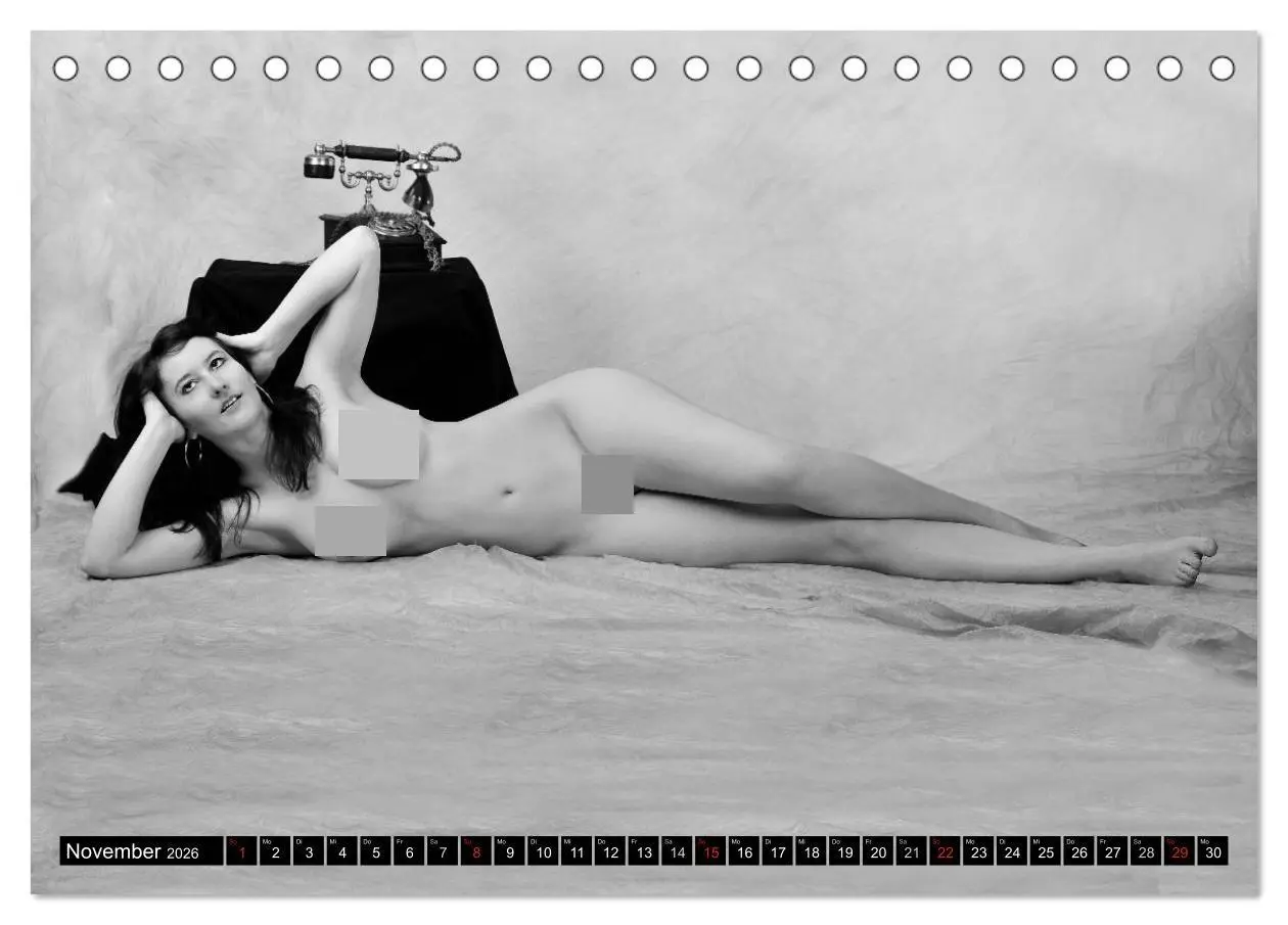 Bild: 9783516062809 | Akt Studien (Tischkalender 2026 DIN A5 quer), CALVENDO Monatskalender