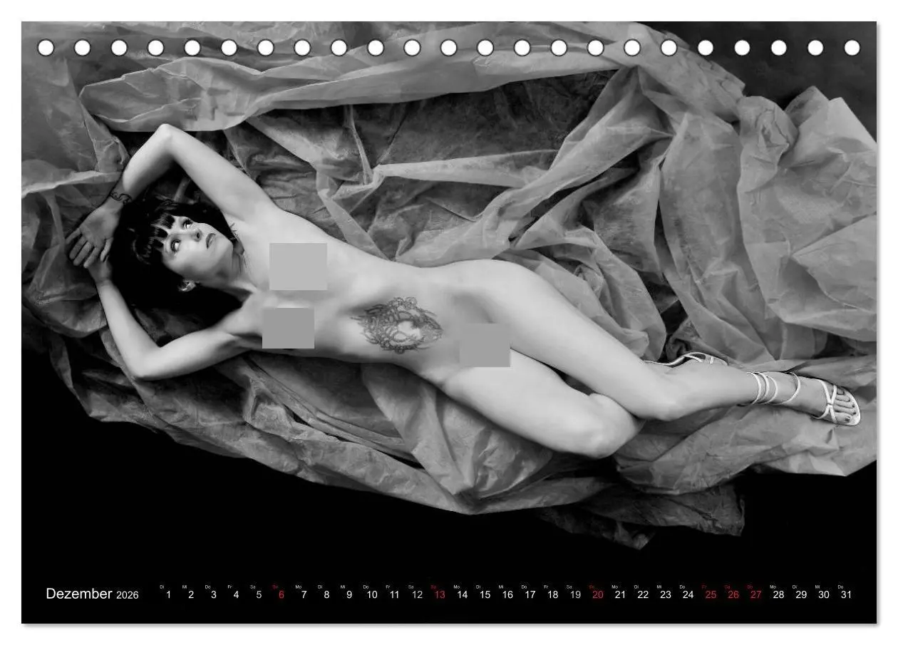 Bild: 9783516062809 | Akt Studien (Tischkalender 2026 DIN A5 quer), CALVENDO Monatskalender