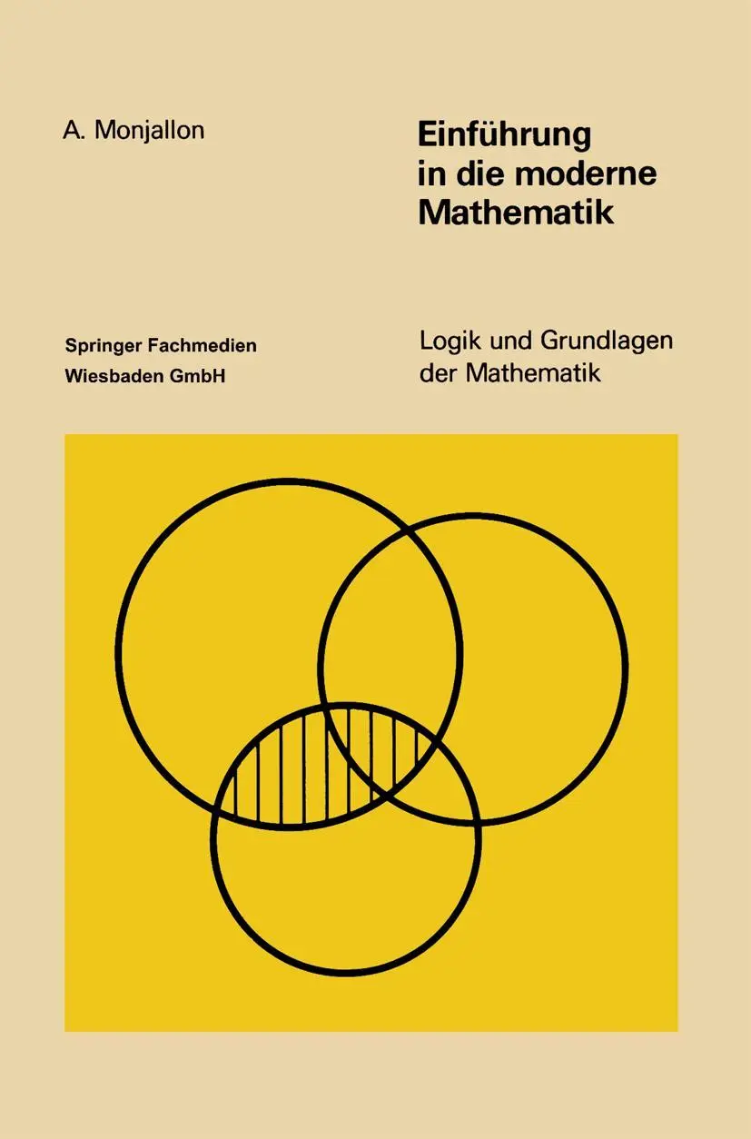 Cover: 9783528182809 | Einführung in die moderne Mathematik | Albert Monjallon | Taschenbuch