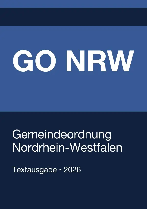 Cover: 9783565192809 | GO NRW - Gemeindeordnung für das Land Nordrhein-Westfalen 2026 | Buch