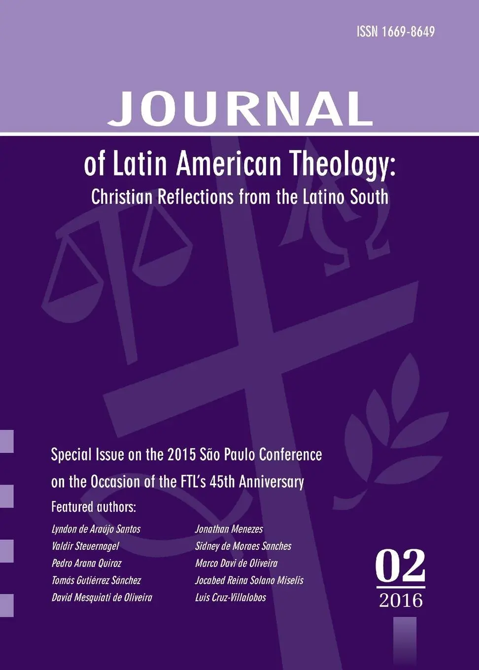Cover: 9781532612909 | Journal of Latin American Theology, Volume 11, Number 2 | Lindy Scott