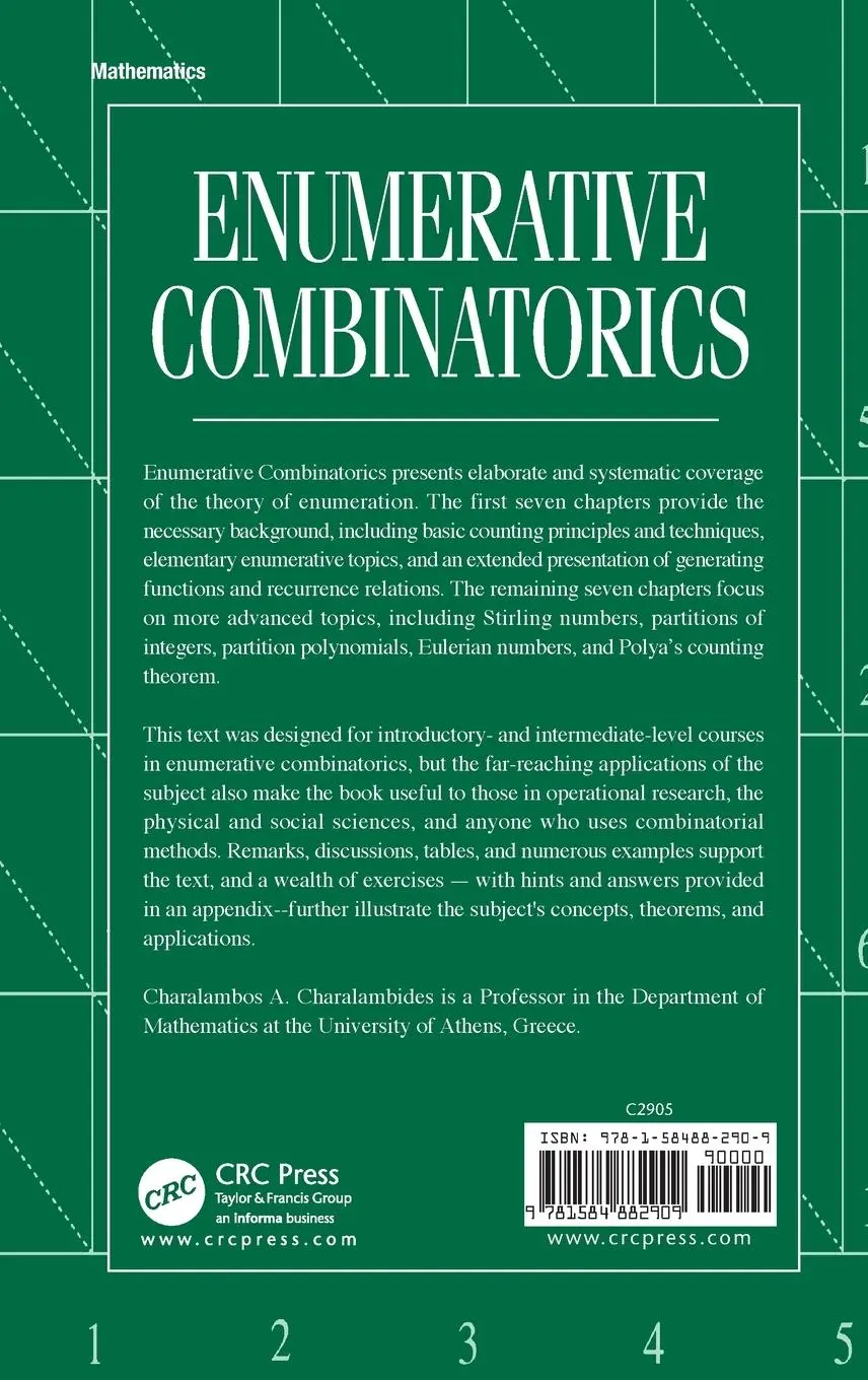 Rückseite: 9781584882909 | Enumerative Combinatorics | Charalambos A. Charalambides | Buch | 2002
