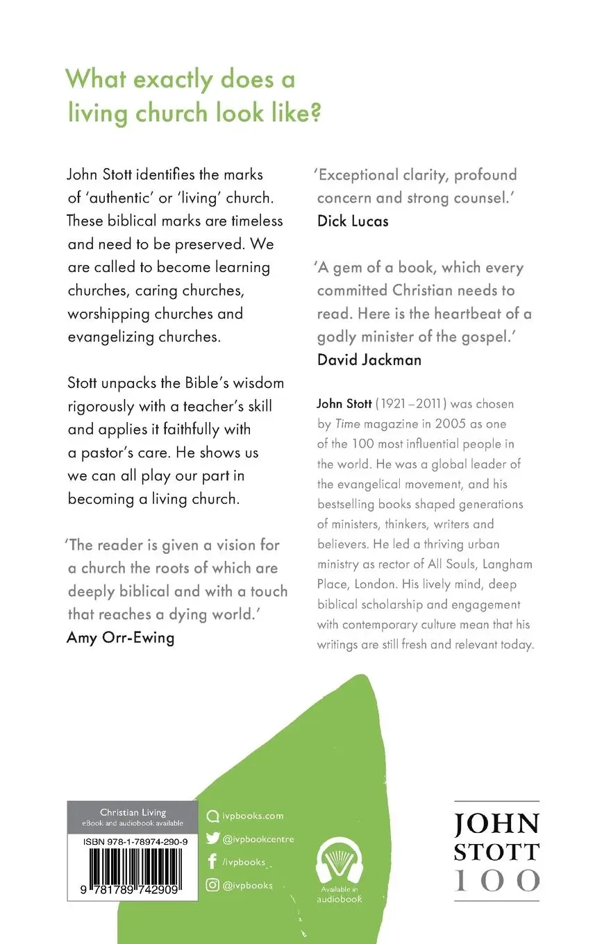 Rückseite: 9781789742909 | The Living Church | The Convictions Of A Lifelong Pastor | John Stott
