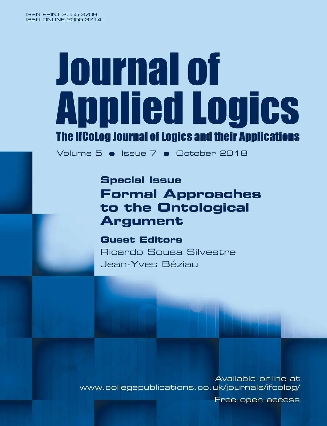Cover: 9781848902909 | Journal of Applied Logics-IfCoLog Journal of Logics and their...