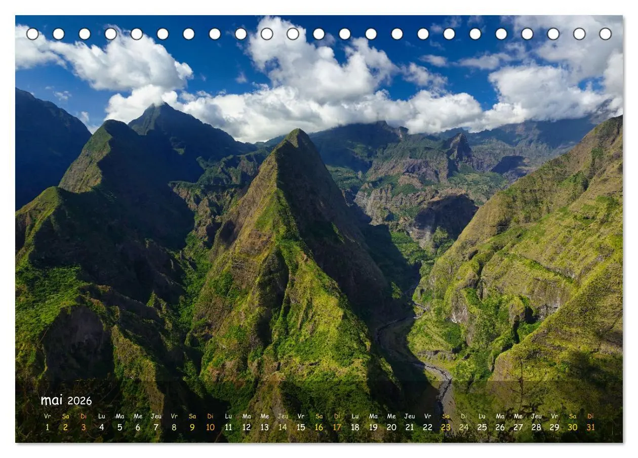 Bild: 9783457272909 | La Rèunion - Côtes fantastiques et paysage montagneux (Calendrier...