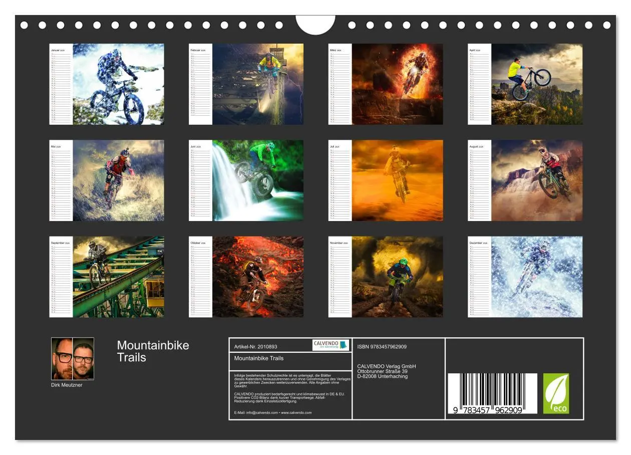 Bild: 9783457962909 | Mountainbike Trails (Wandkalender 2026 DIN A4 quer), CALVENDO...