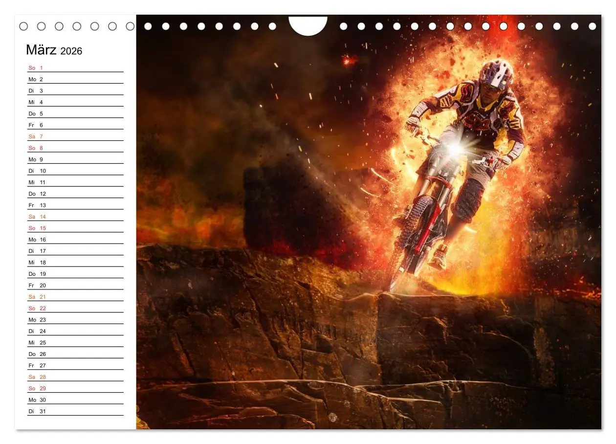 Bild: 9783457962909 | Mountainbike Trails (Wandkalender 2026 DIN A4 quer), CALVENDO...