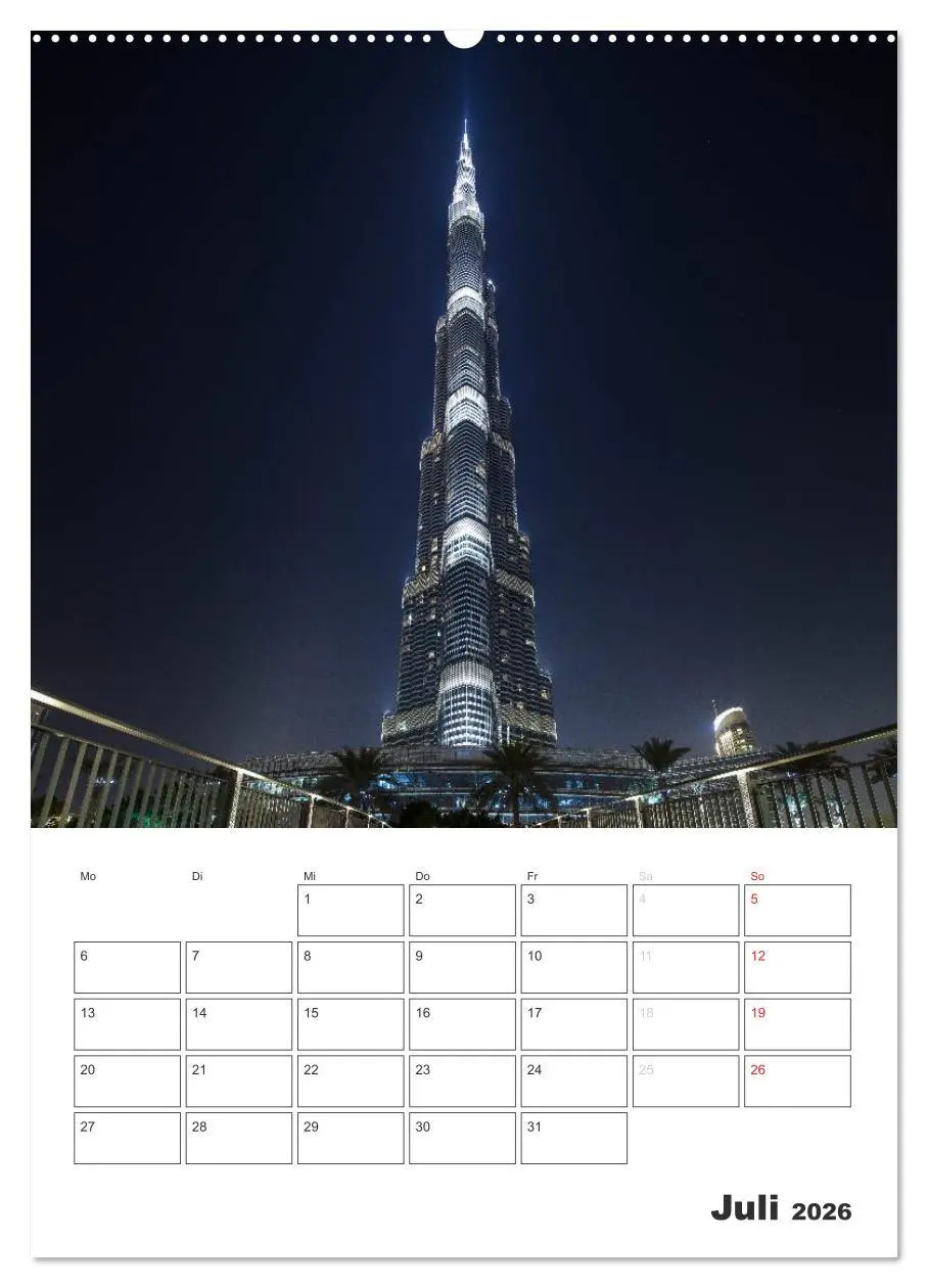 Bild: 9783516432909 | Vertical Dubai 2026 (hochwertiger Premium Wandkalender 2026 DIN A2...