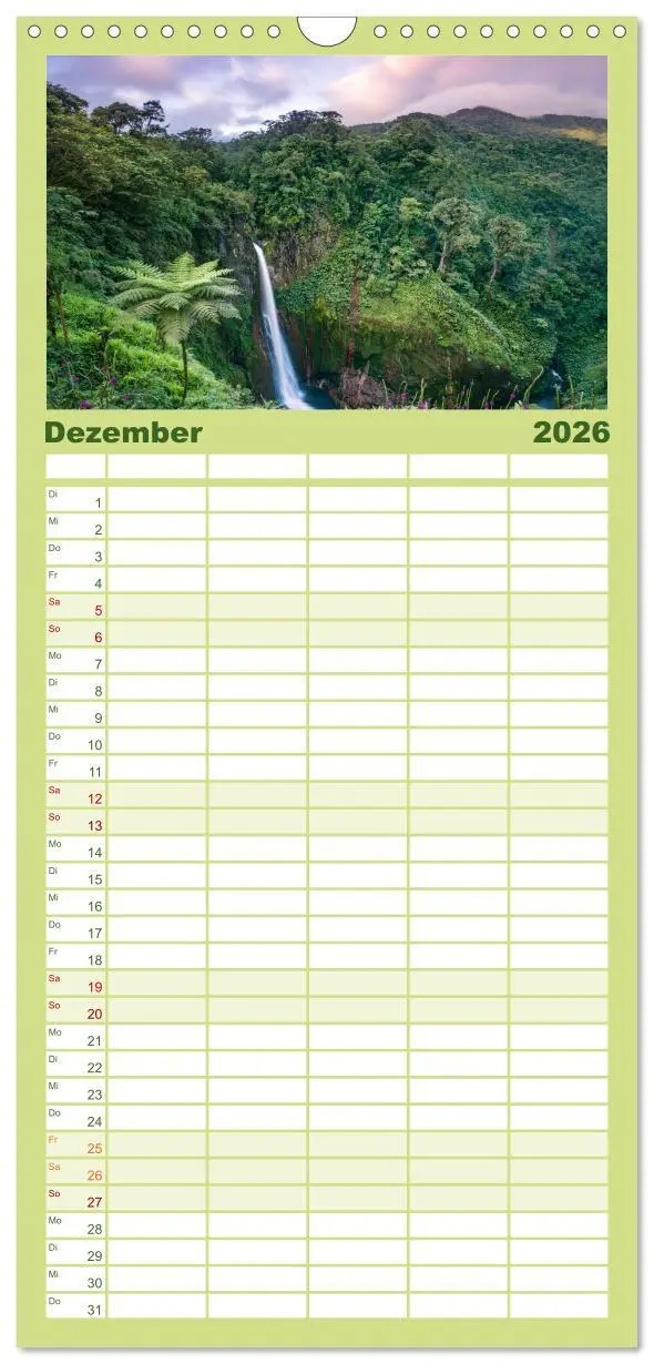 Bild: 9783516502909 | Familienplaner 2026 - Costa Rica - Tierwelt und Landschaften mit 5...