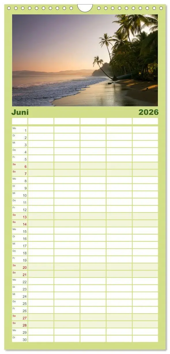 Bild: 9783516502909 | Familienplaner 2026 - Costa Rica - Tierwelt und Landschaften mit 5...