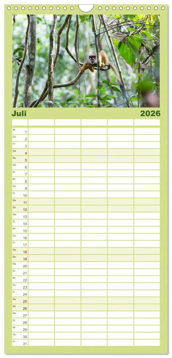 Bild: 9783516502909 | Familienplaner 2026 - Costa Rica - Tierwelt und Landschaften mit 5...