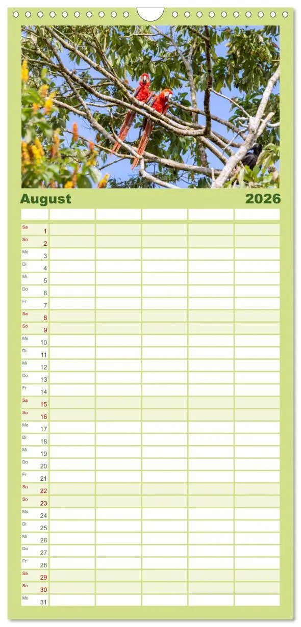 Bild: 9783516502909 | Familienplaner 2026 - Costa Rica - Tierwelt und Landschaften mit 5...