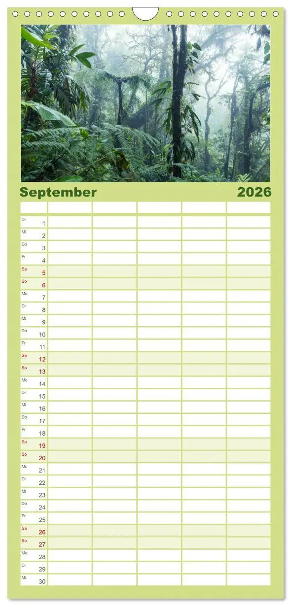Bild: 9783516502909 | Familienplaner 2026 - Costa Rica - Tierwelt und Landschaften mit 5...