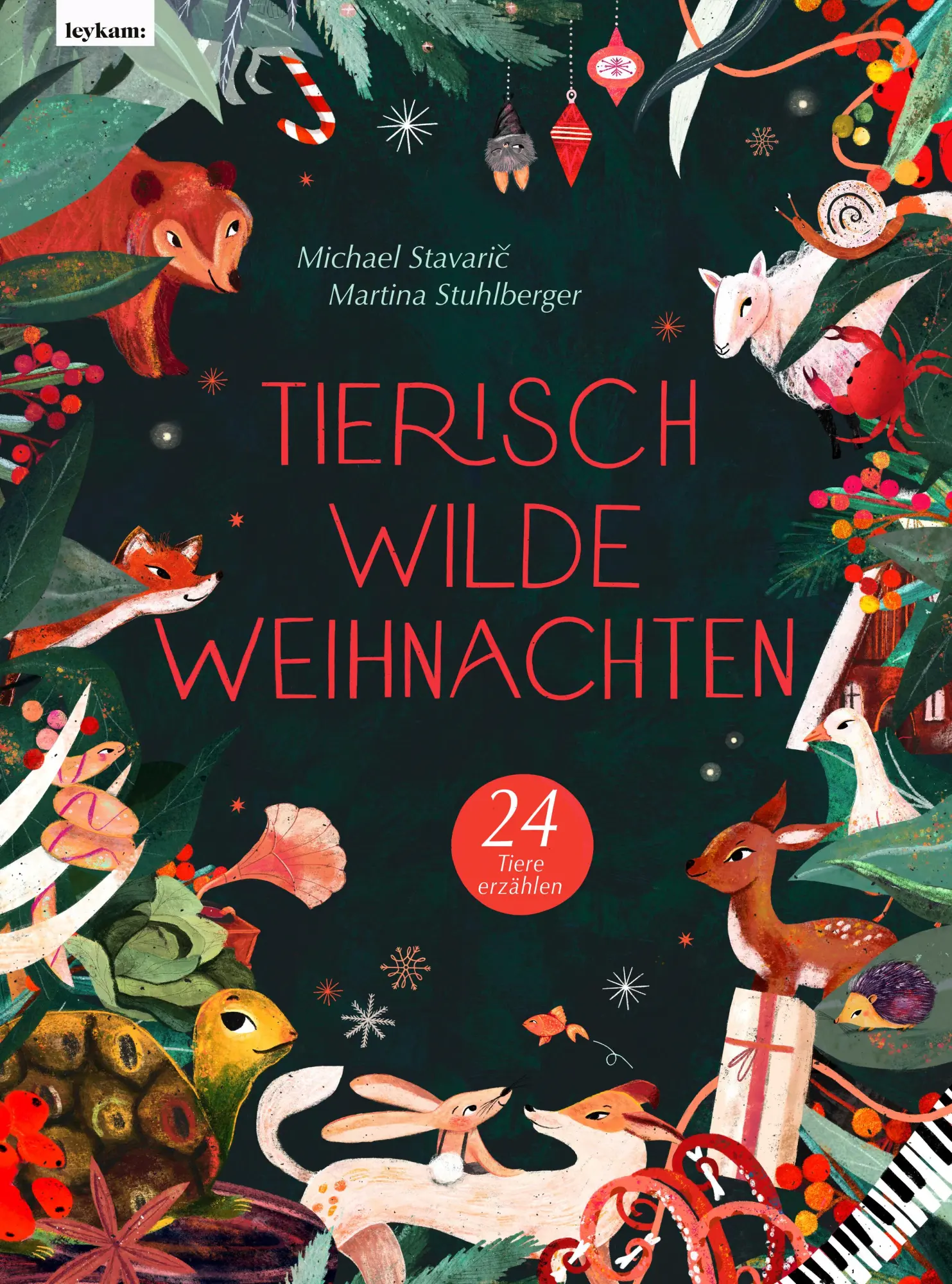 Cover: 9783701182909 | Tierisch wilde Weihnachten - 24 Tiere erzählen - Das Weihnachtsbuch...