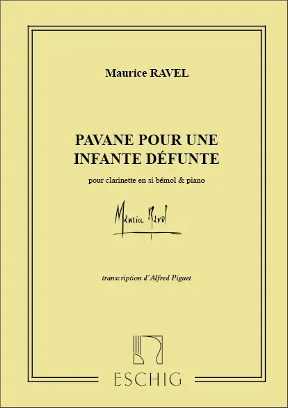 Cover: 9790045002909 | Pavane Pour Une Infante Defunte | Maurice Ravel | Partitur | 2001