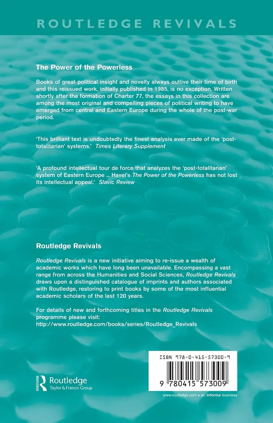 Rückseite: 9780415573009 | The Power of the Powerless (Routledge Revivals) | Vaclav Havel | Buch