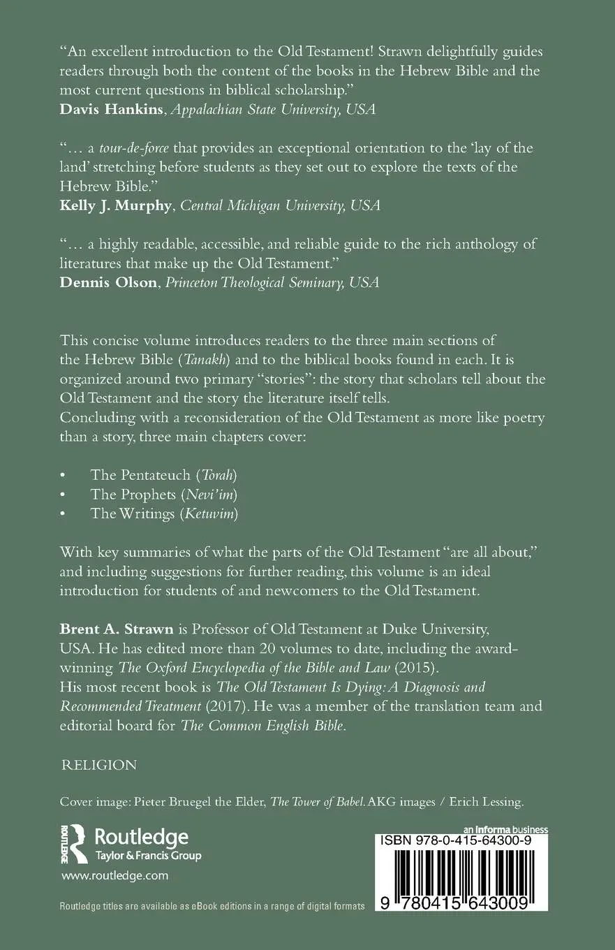 Rückseite: 9780415643009 | The Old Testament | A Concise Introduction | Brent A. Strawn | Buch