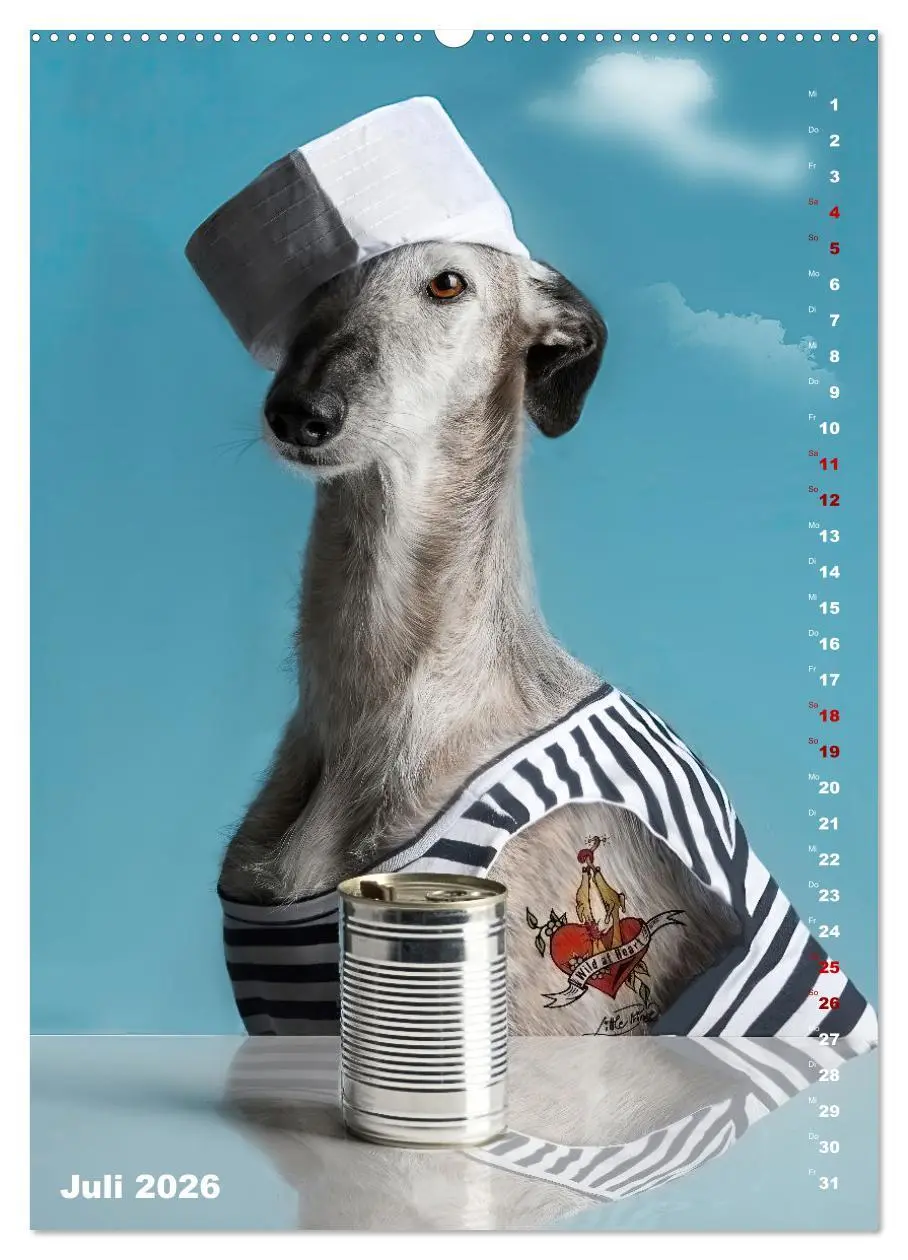 Bild: 9783457303009 | dogmuse deluxe (Wandkalender 2026 DIN A2 hoch), CALVENDO...