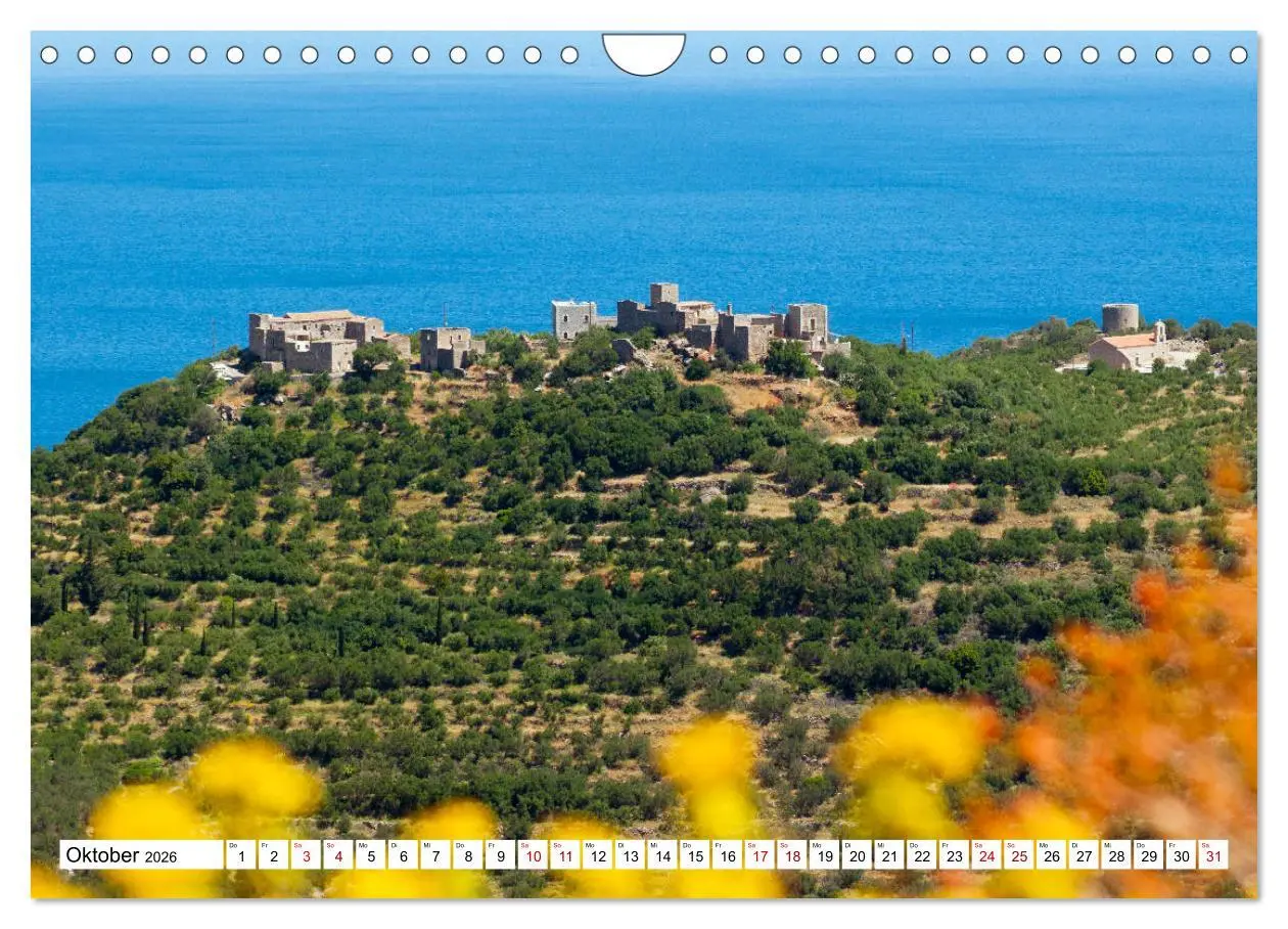 Bild: 9783457853009 | DER PELOPONNES (Wandkalender 2026 DIN A4 quer), CALVENDO...