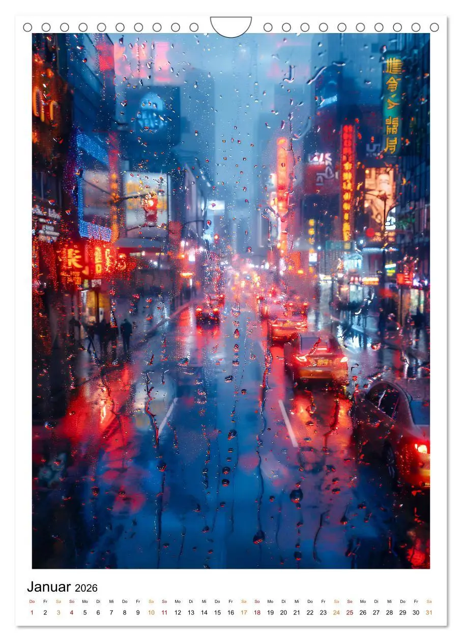 Bild: 9783516253009 | Regen Tage (Wandkalender 2026 DIN A4 hoch), CALVENDO Monatskalender