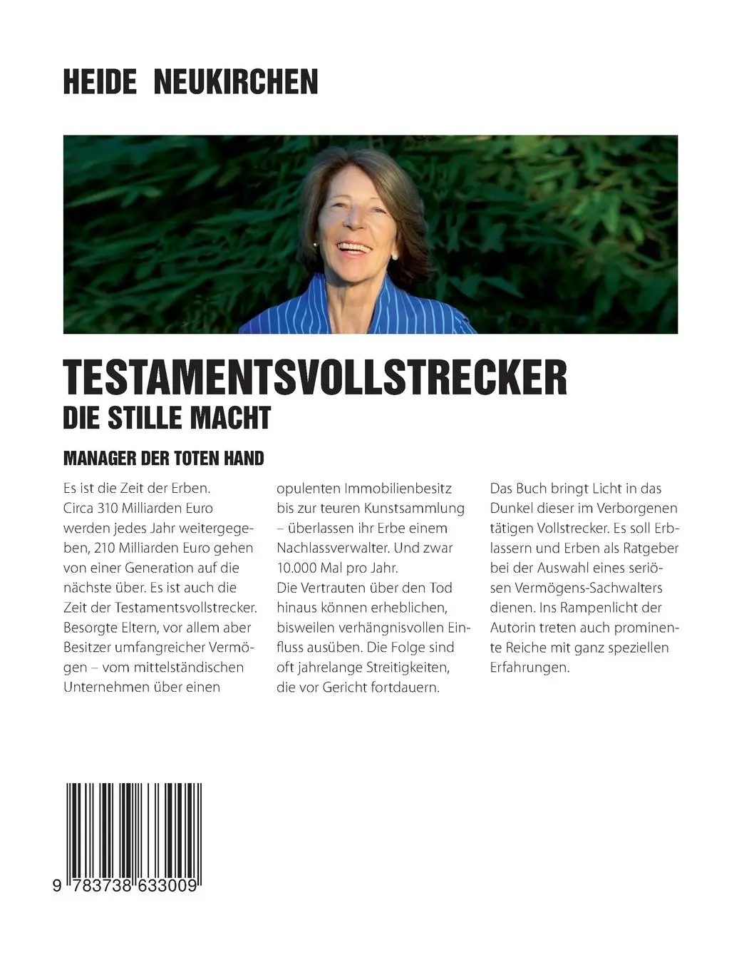 Rückseite: 9783738633009 | Testamentsvollstrecker | Die stille Macht | Heide Neukirchen | Buch