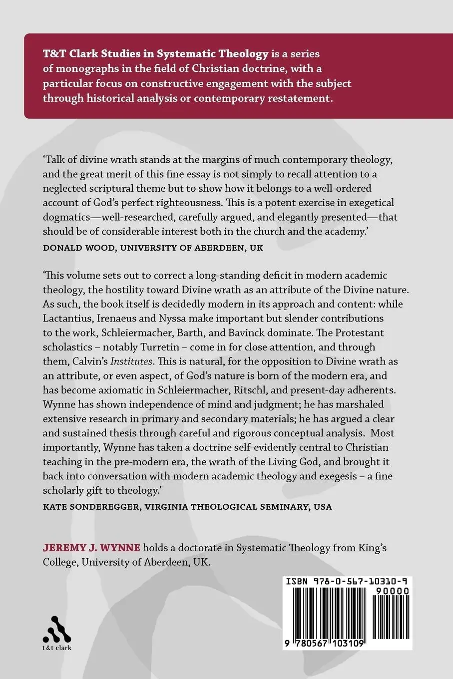 Rückseite: 9780567103109 | Wrath Among the Perfections of God's Life | Jeremy J. Wynne | Buch