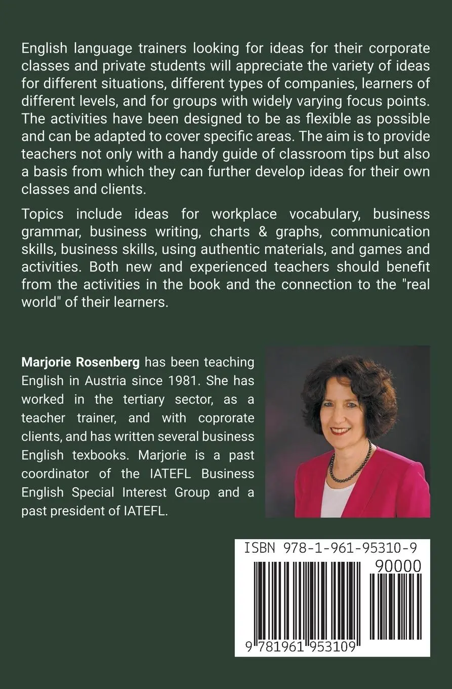 Rückseite: 9781961953109 | Fifty Ways to Teach Business English | Tips for ESL/EFL Teachers
