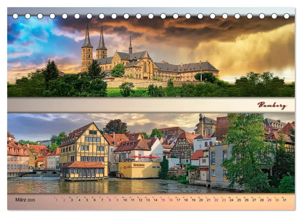 Bild: 9783435133109 | Faszinierende Städte in Deutschland - Panoramen (Tischkalender 2025...