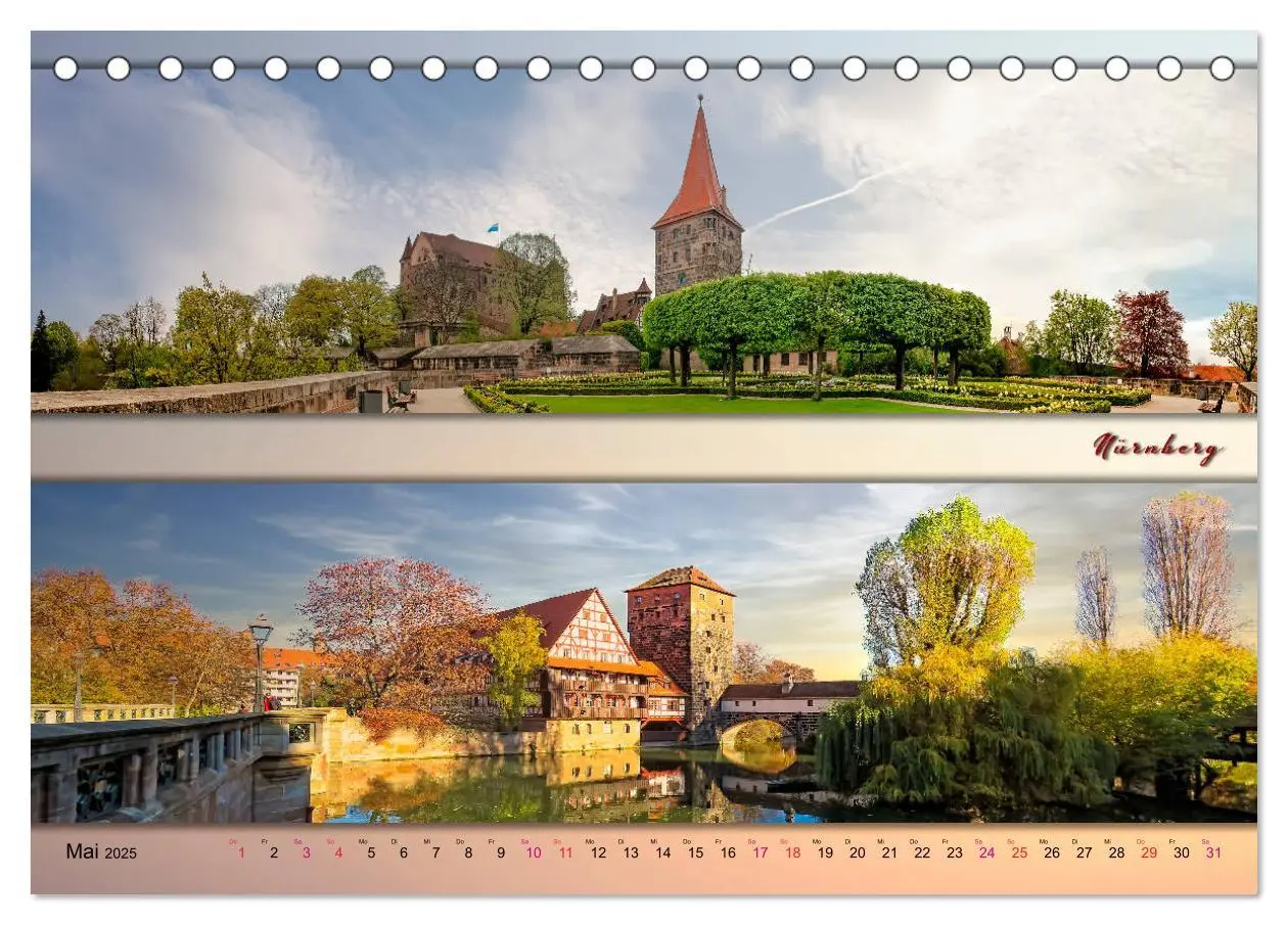 Bild: 9783435133109 | Faszinierende Städte in Deutschland - Panoramen (Tischkalender 2025...