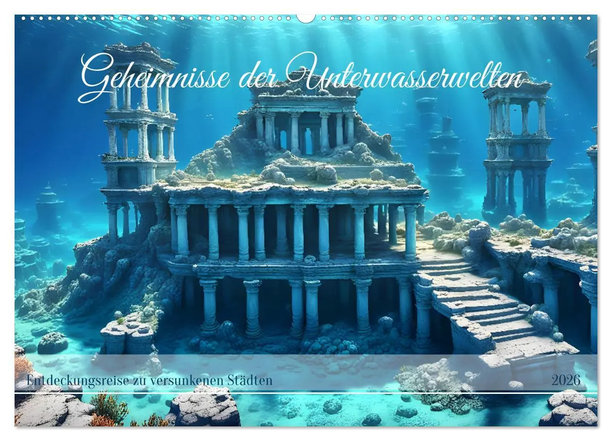 Cover: 9783457393109 | Geheimnisse der Unterwasserwelten (Wandkalender 2026 DIN A2 quer),...