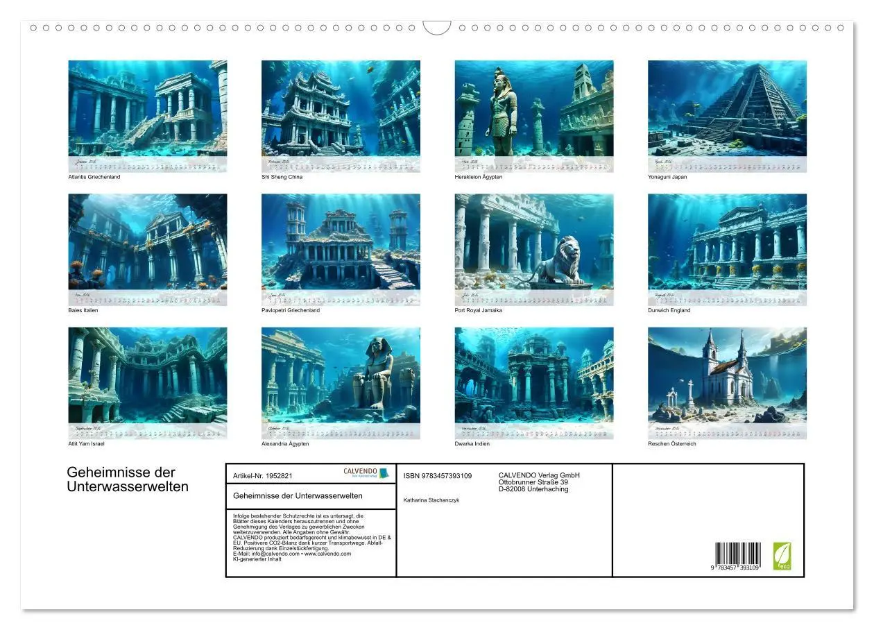 Bild: 9783457393109 | Geheimnisse der Unterwasserwelten (Wandkalender 2026 DIN A2 quer),...