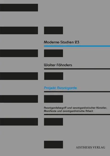 Cover: 9783849813109 | Projekt Avantgarde | Walter Fähnders | Taschenbuch | 220 S. | Deutsch