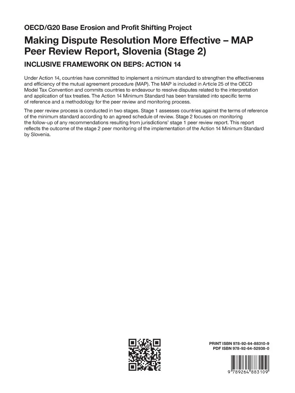 Rückseite: 9789264883109 | Making Dispute Resolution More Effective - MAP Peer Review Report,...