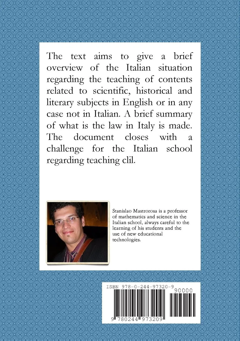 Rückseite: 9780244973209 | CLIL METHODOLOGY IN ITALIAN SCHOOL FROM ORIGINS TO THE PRESENT DAY