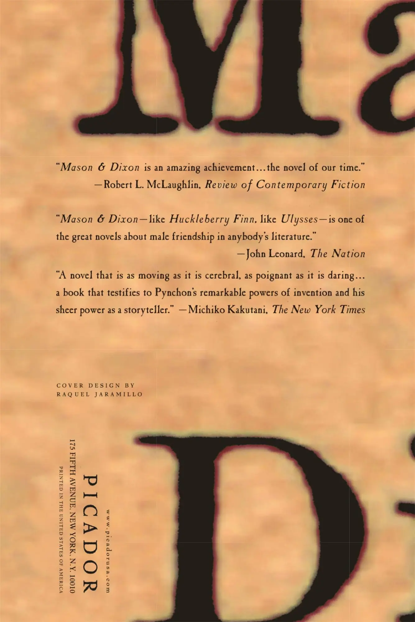 Rückseite: 9780312423209 | Mason &amp; Dixon | Thomas Pynchon | Taschenbuch | Kartoniert / Broschiert